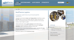Desktop Screenshot of nextpharma-logistics.com